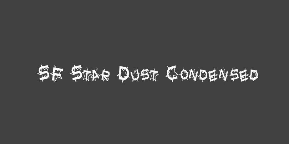 Fonte SF Star Dust Condensed