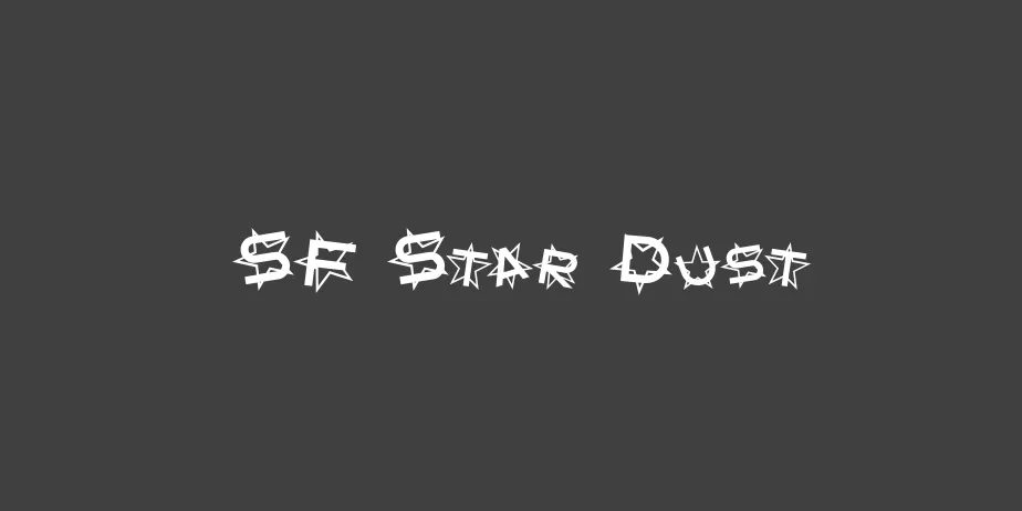 Fonte SF Star Dust