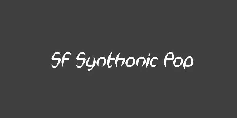 Fonte SF Synthonic Pop