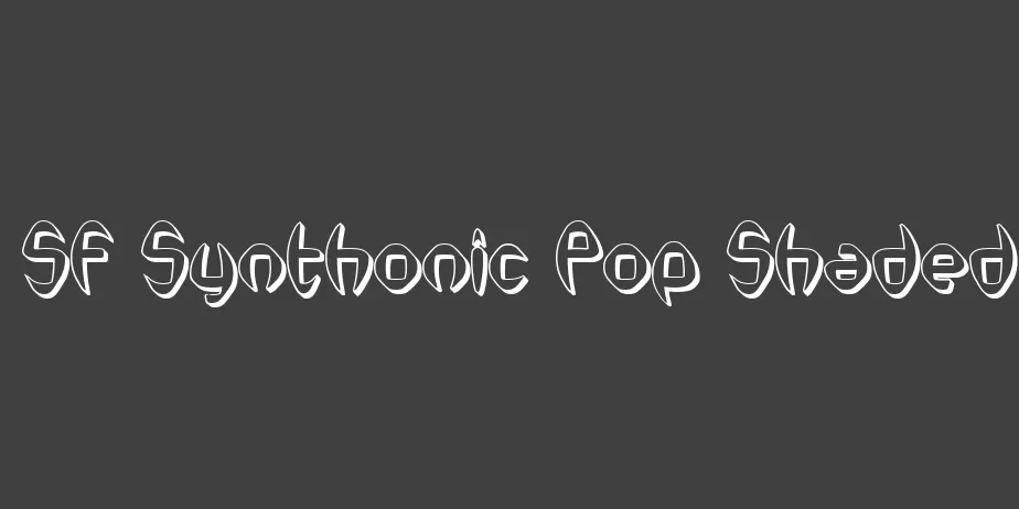 Fonte SF Synthonic Pop Shaded