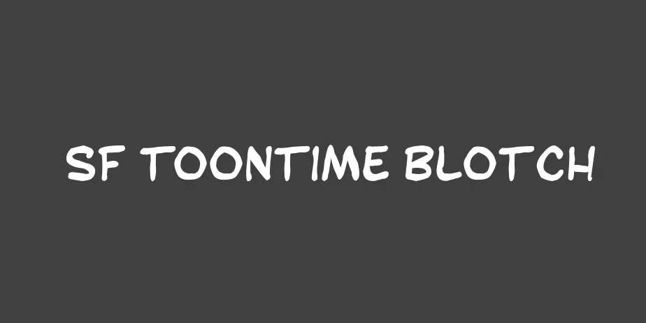 Fonte SF Toontime Blotch