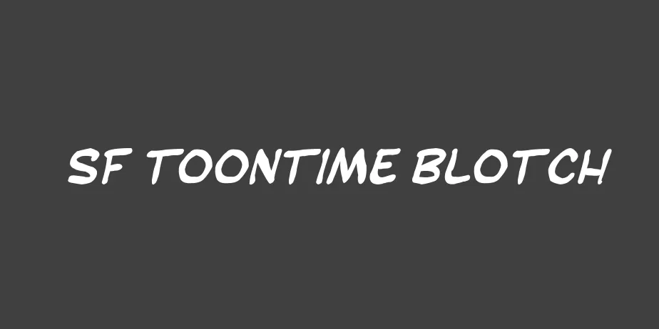 Fonte SF Toontime Blotch