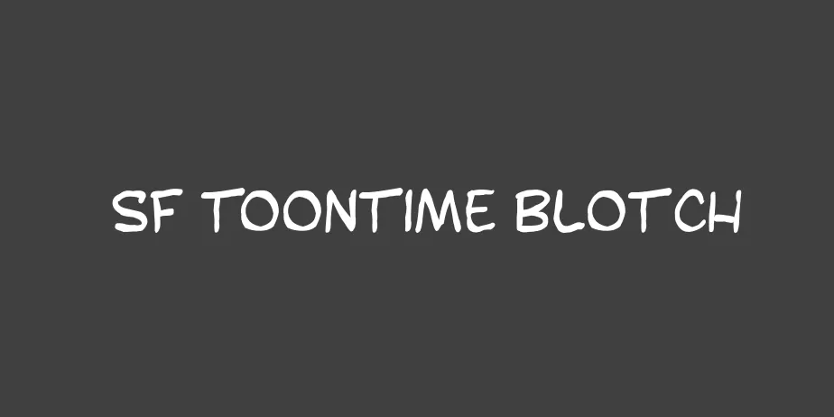 Fonte SF Toontime Blotch