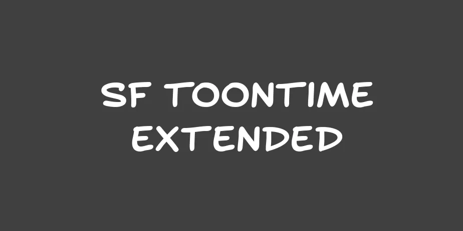 Fonte SF Toontime Extended