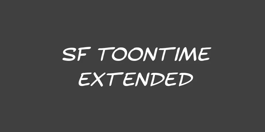 Fonte SF Toontime Extended