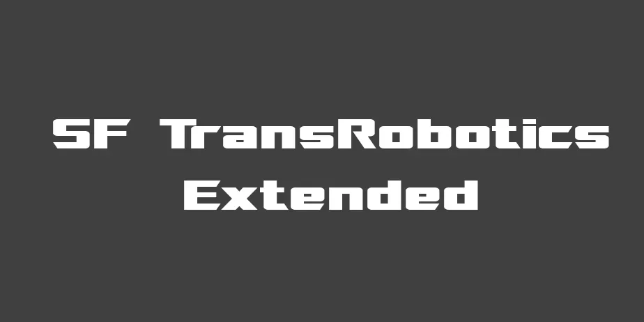 Fonte SF TransRobotics Extended