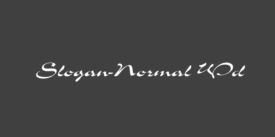 Fonte Slogan-Normal Wd