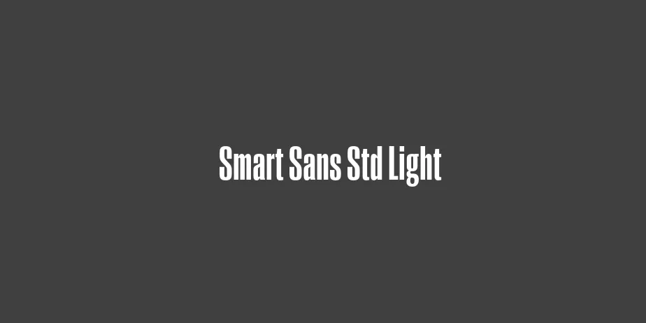 Fonte Smart Sans Std Light