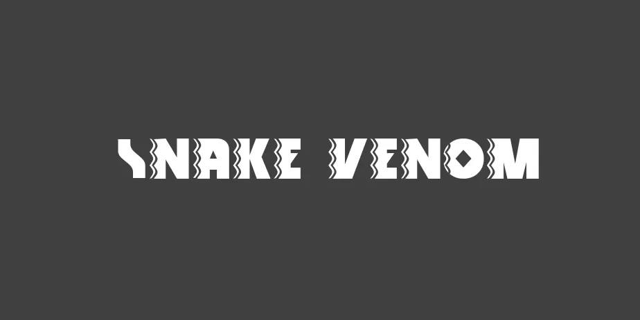 Fonte Snake Venom