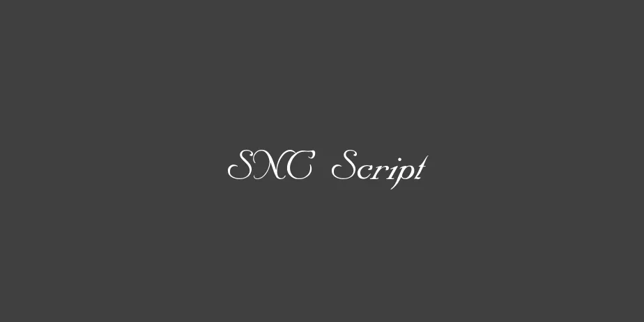 Fonte SNC Script