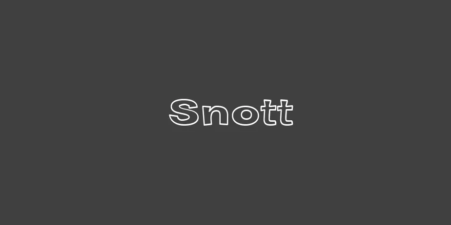 Fonte Snott