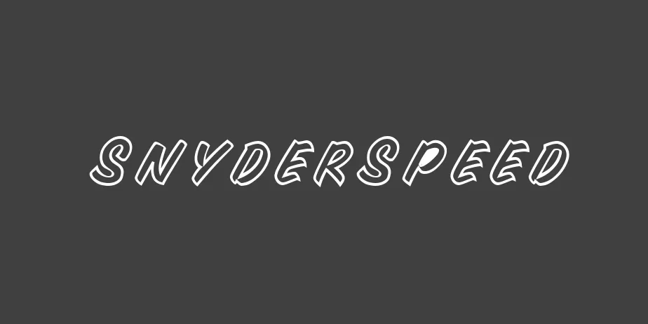 Fonte SnyderSpeed