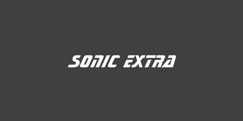 Fonte Sonic Extra