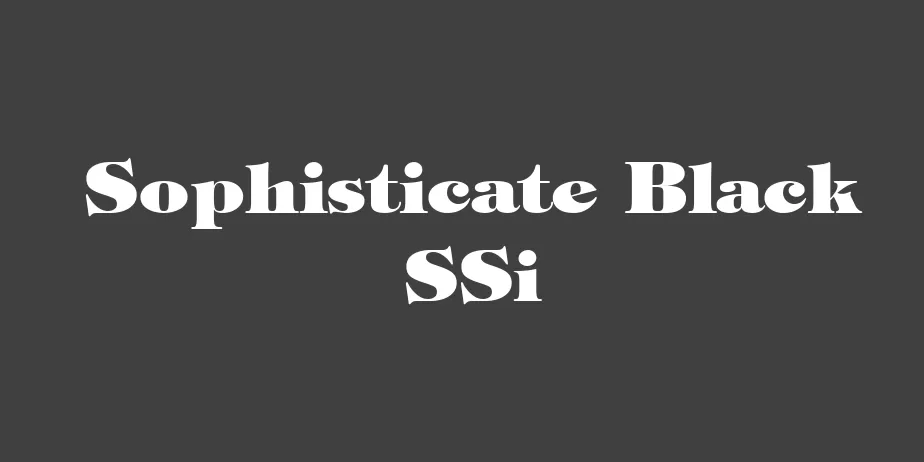 Fonte Sophisticate Black SSi