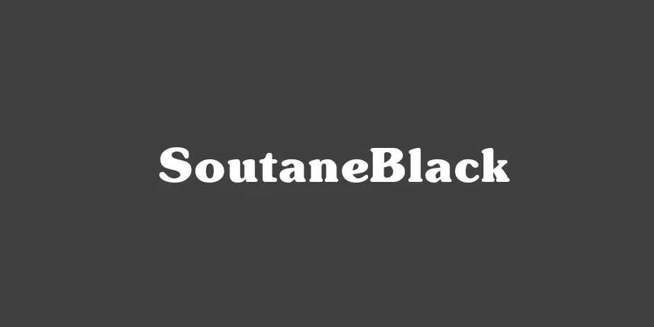 Fonte SoutaneBlack