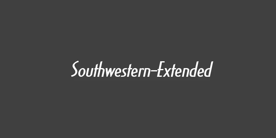 Fonte Southwestern-Extended