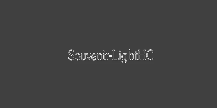 Fonte Souvenir-LightHC