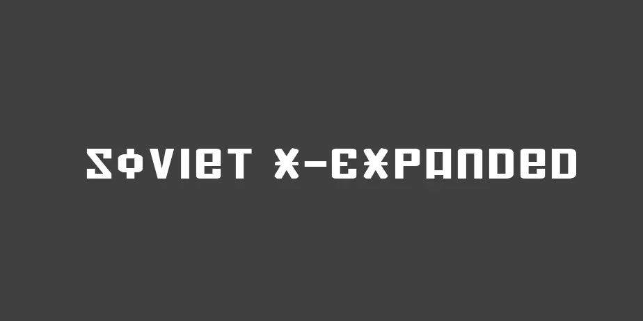 Fonte Soviet X-Expanded