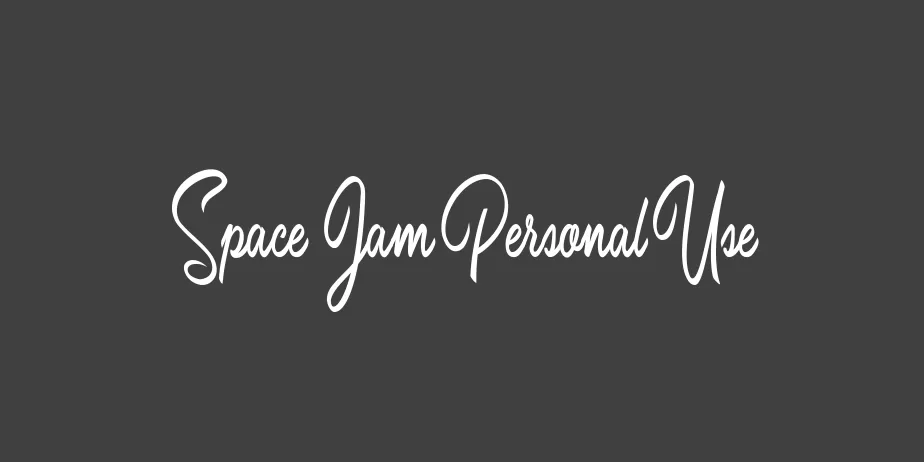 Fonte Space Jam Personal Use