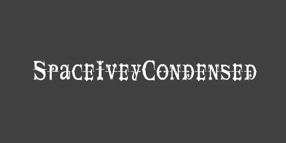 Fonte SpaceIveyCondensed