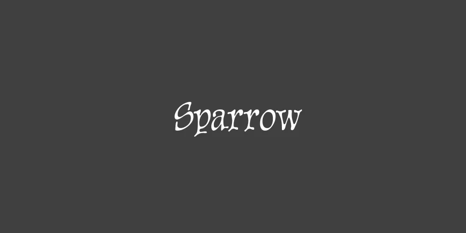 Fonte Sparrow