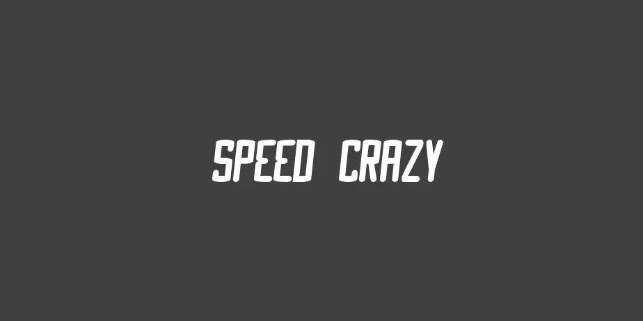 Fonte Speed Crazy