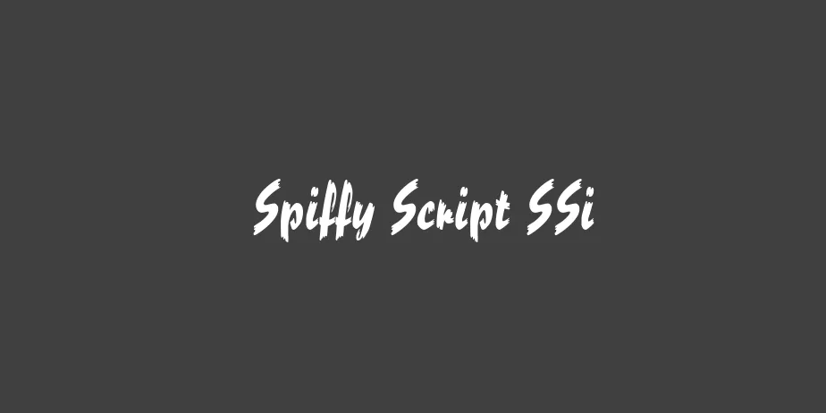 Fonte Spiffy Script SSi