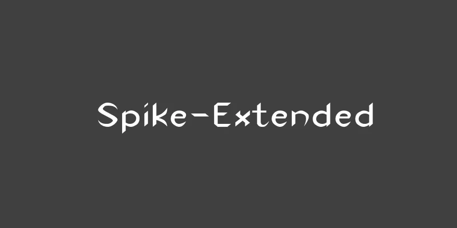 Fonte Spike-Extended