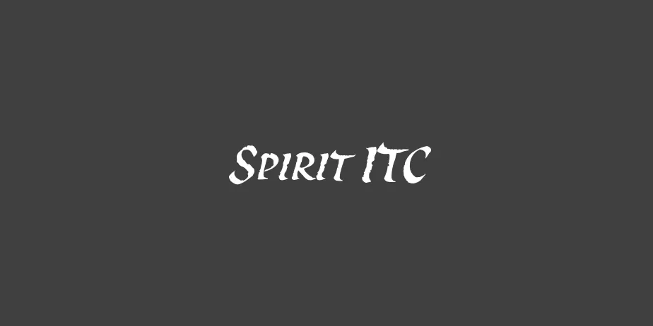 Fonte Spirit ITC