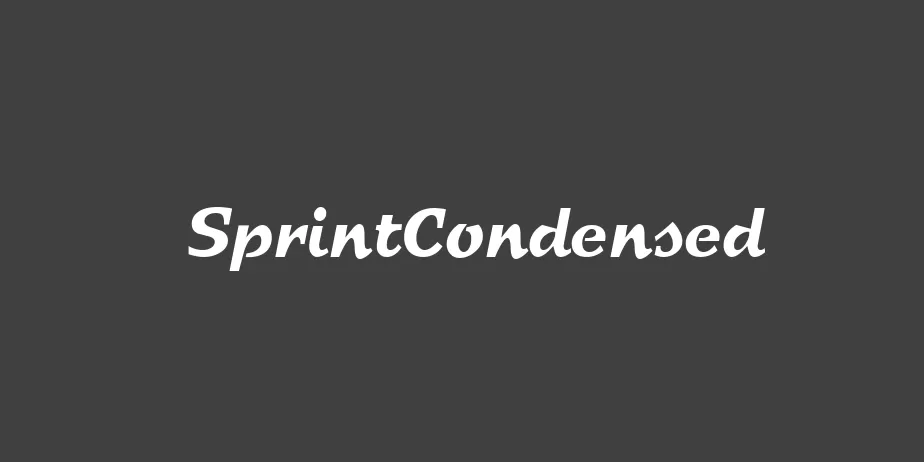 Fonte SprintCondensed