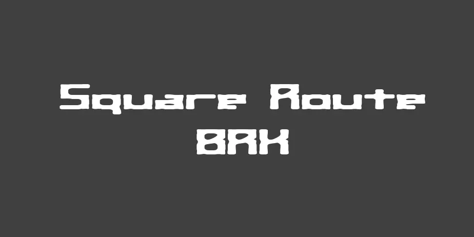 Fonte Square Route BRK