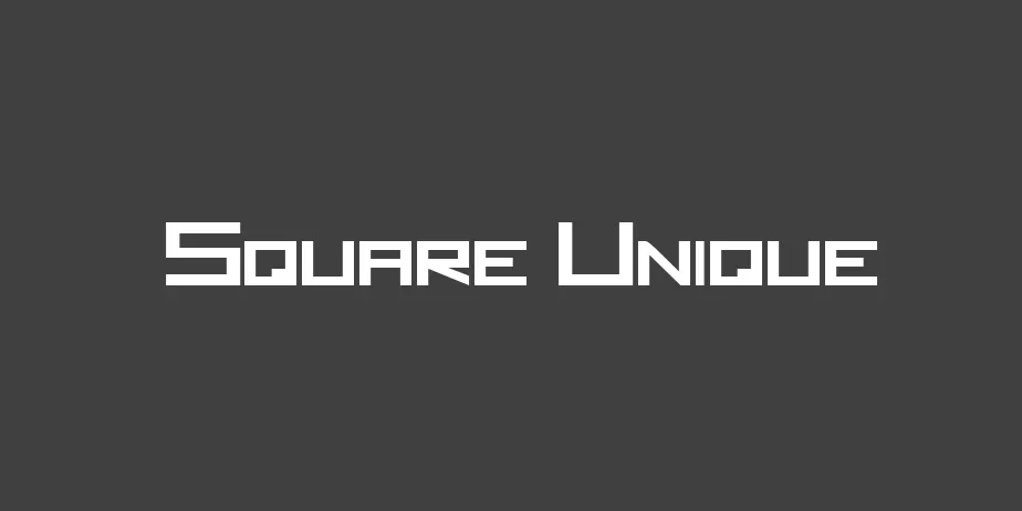 Fonte Square Unique