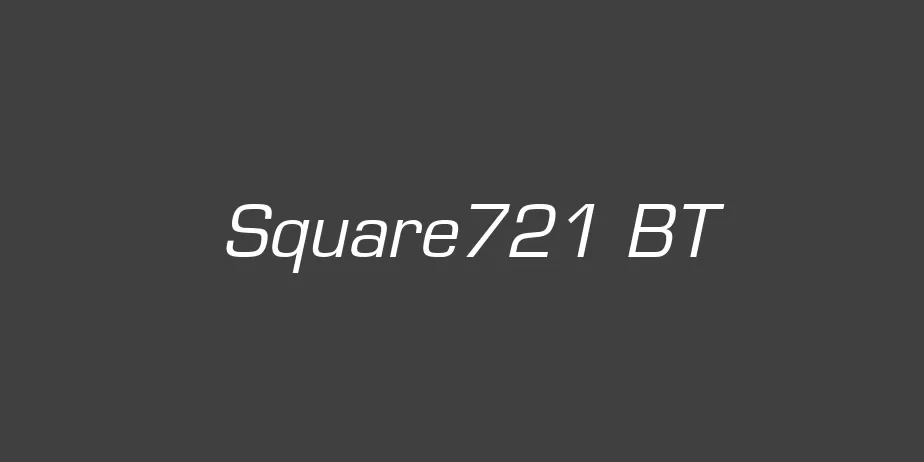 Fonte Square721 BT