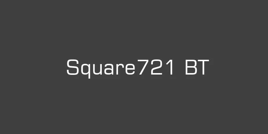 Fonte Square721 BT