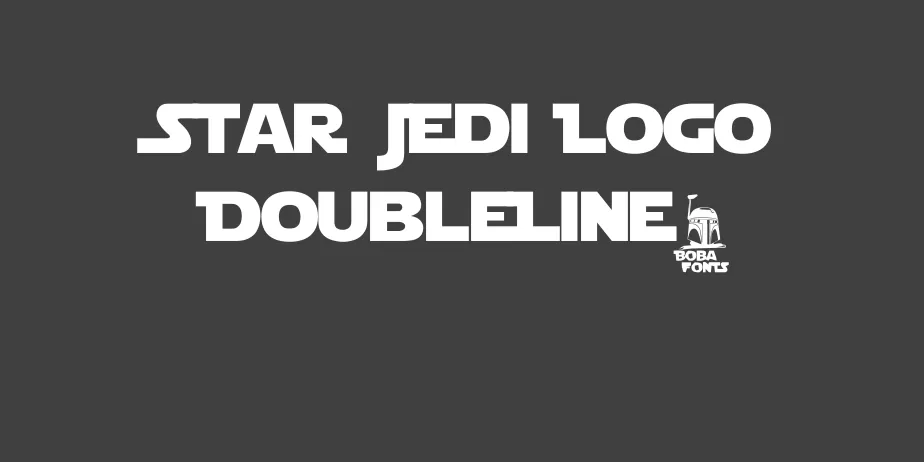 Fonte Star Jedi Logo DoubleLine2