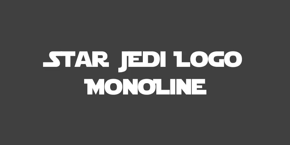 Fonte Star Jedi Logo MonoLine