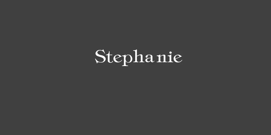 Fonte Stephanie Thin