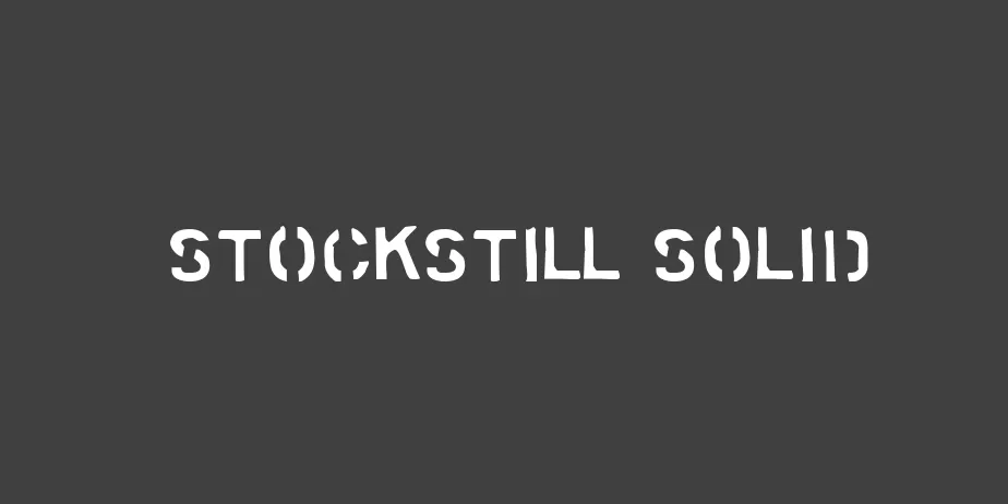 Fonte Stockstill Solid