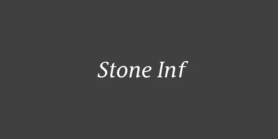 Fonte Stone Inf