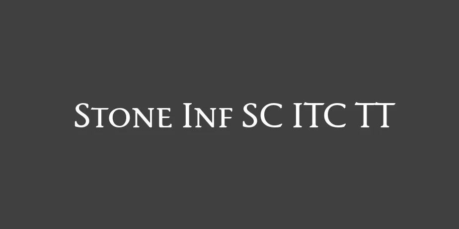 Fonte Stone Inf SC ITC TT