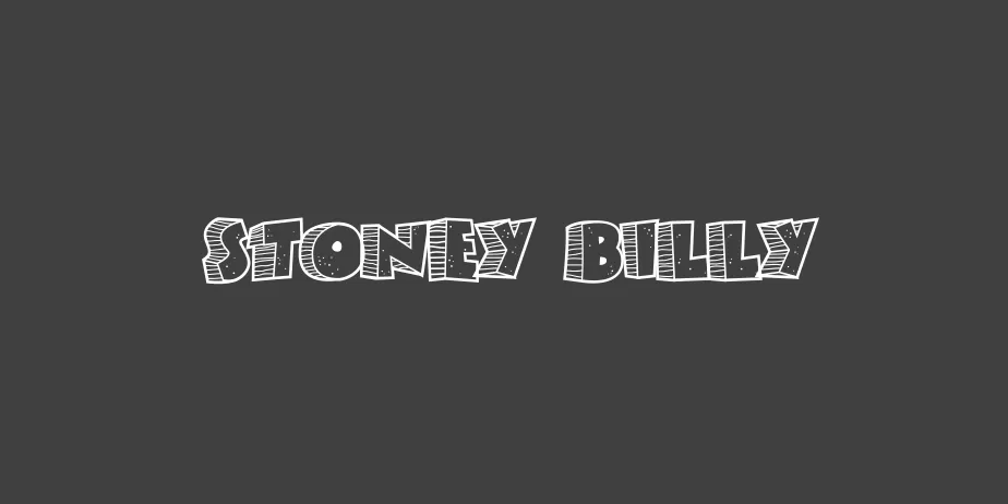 Fonte Stoney Billy