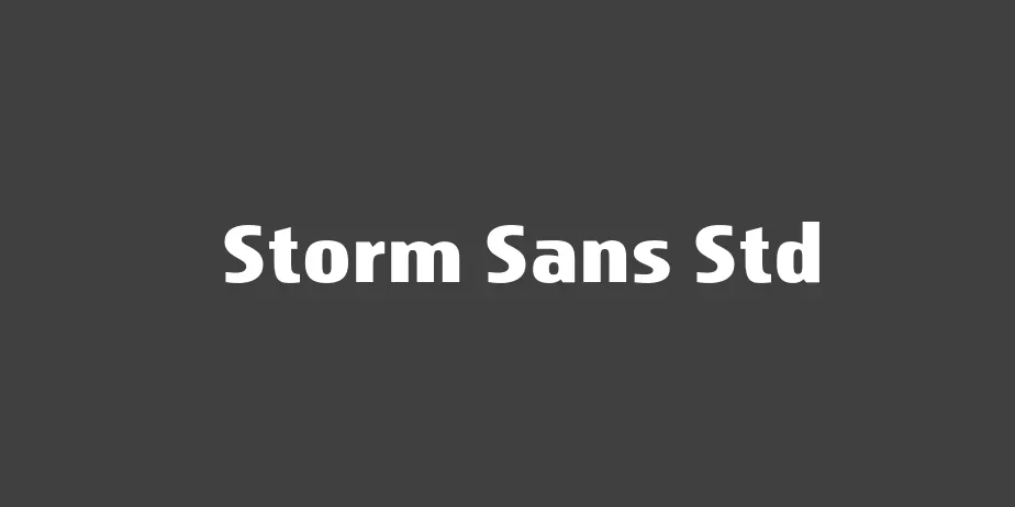 Fonte Storm Sans Std