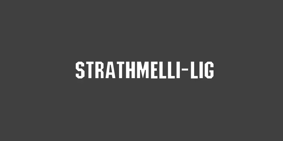 Fonte Strathmelli-Lig