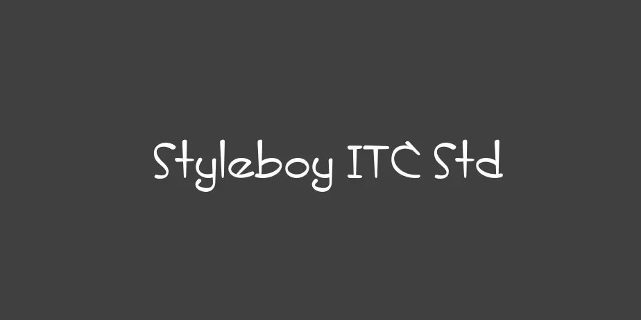 Fonte Styleboy ITC Std