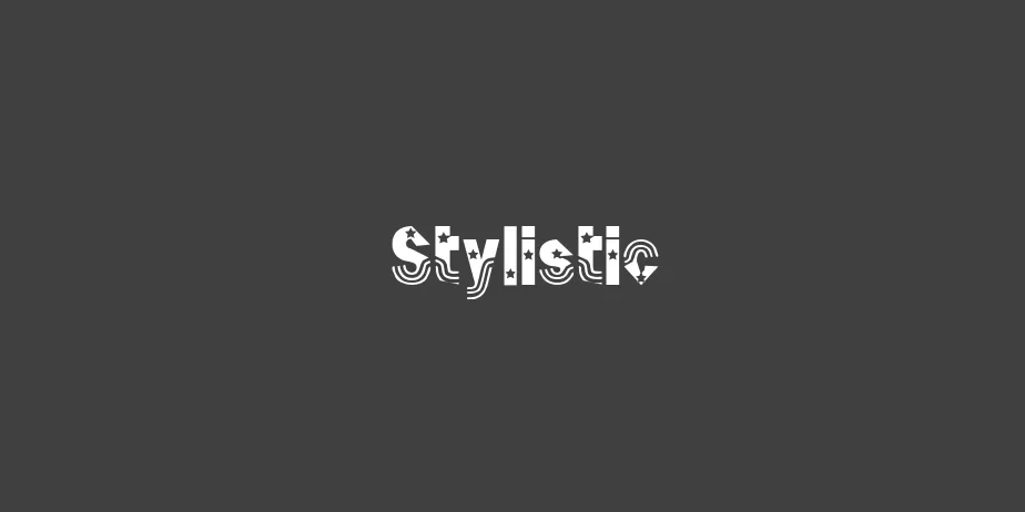 Fonte Stylistic