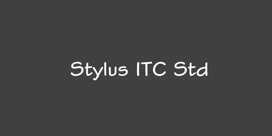 Fonte Stylus ITC Std