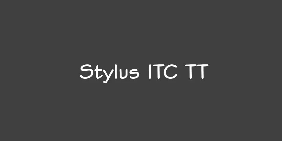 Fonte Stylus ITC TT