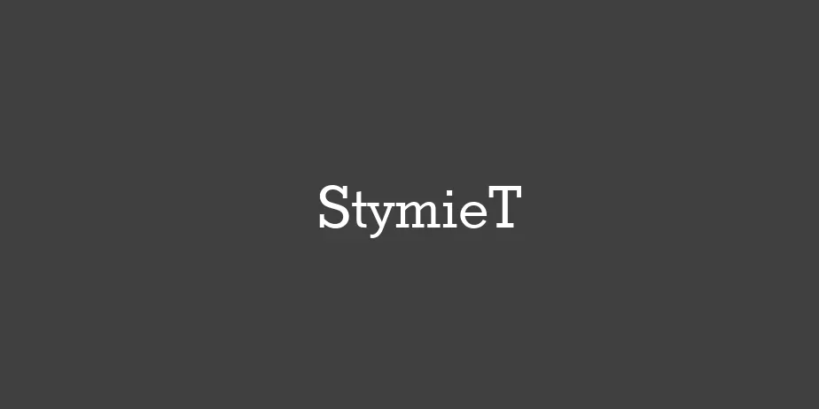 Fonte StymieT