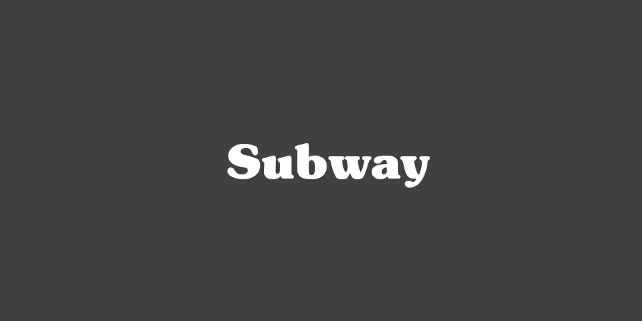 Fonte Subway