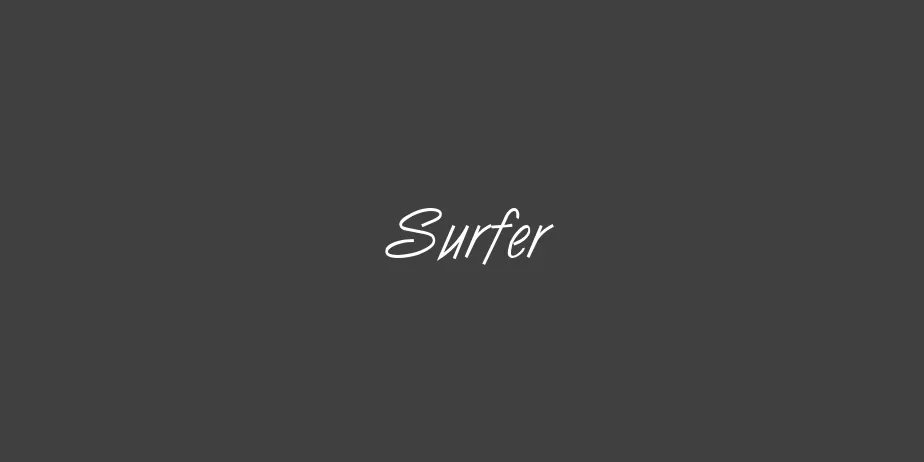 Fonte Surfer